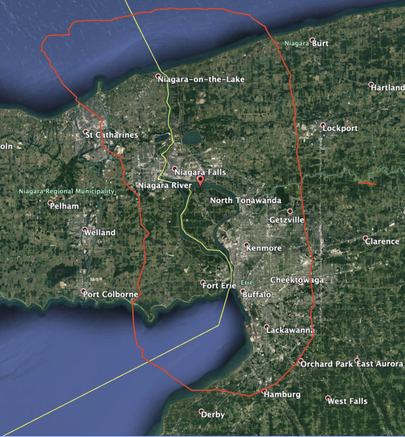 Map of the Niagara River Corridor